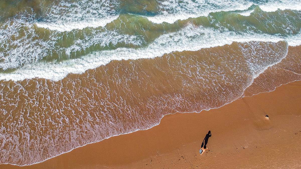 intermares beach aerial view of beach cabedelo